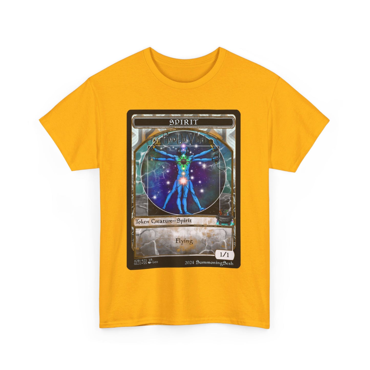 Geo DaVinci Spirit Token Unisex Heavy Cotton Tee