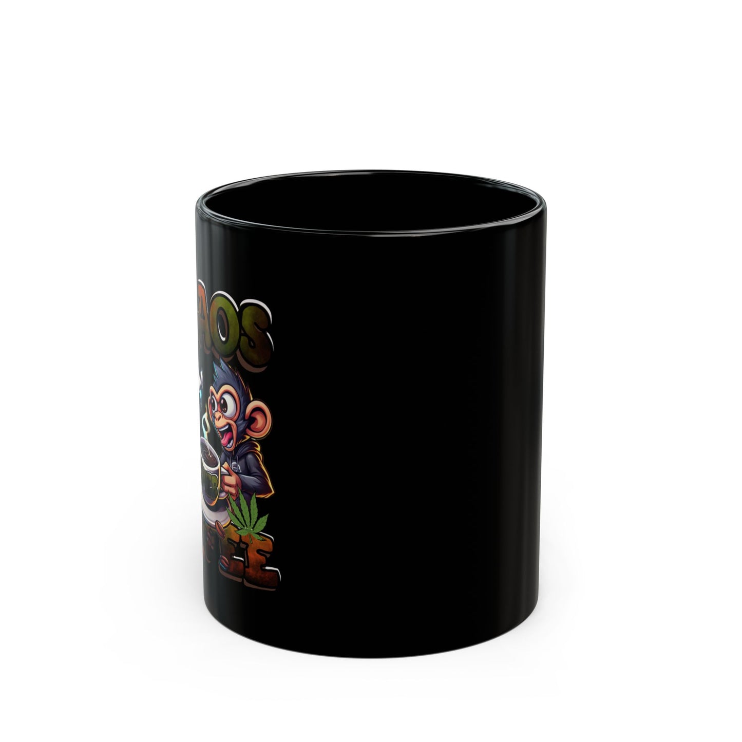 Smoked In Chaos Over Coffee Black Mug - Perfect Gift for Coffee Lovers