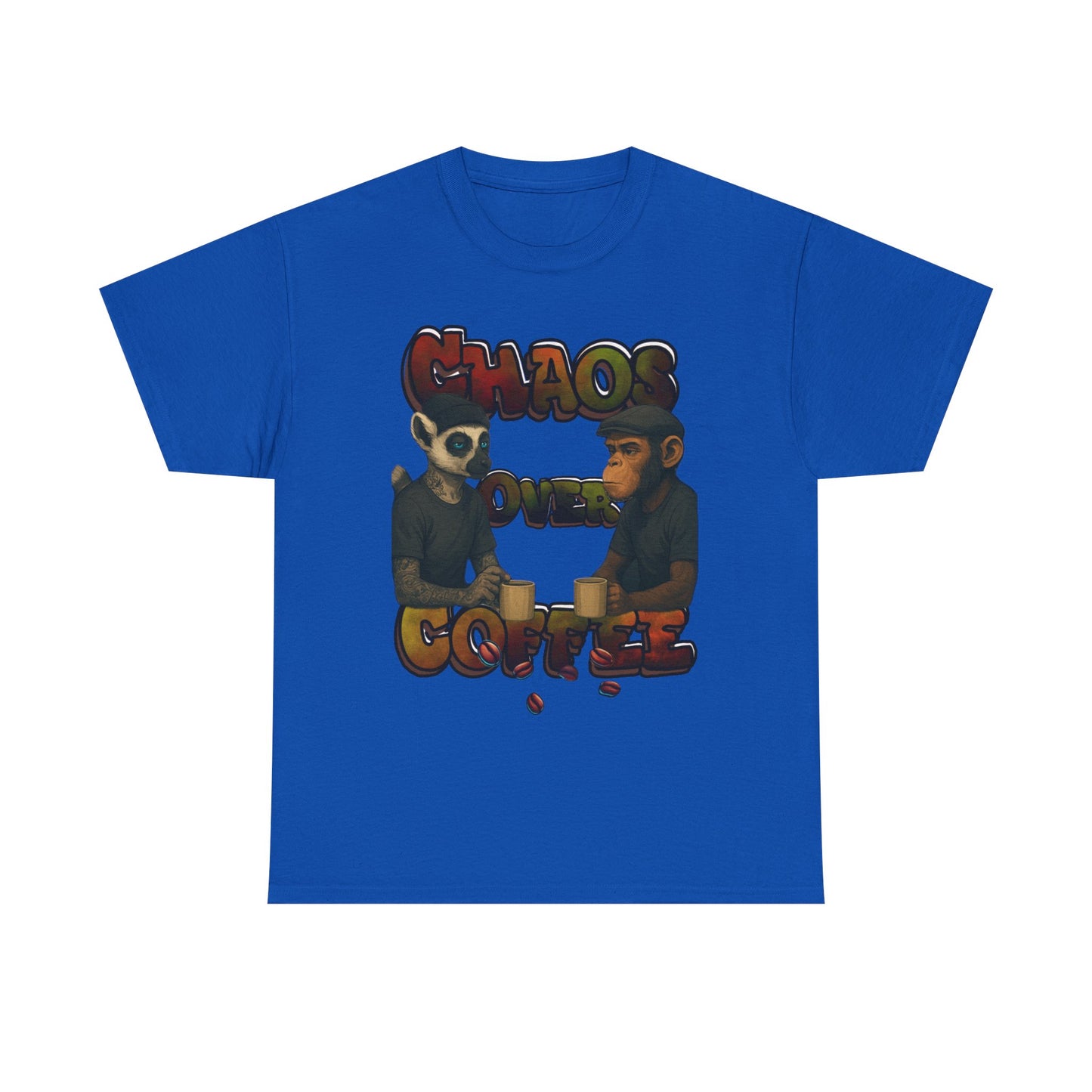 Chaos Over Coffee Heavy Cotton Tee