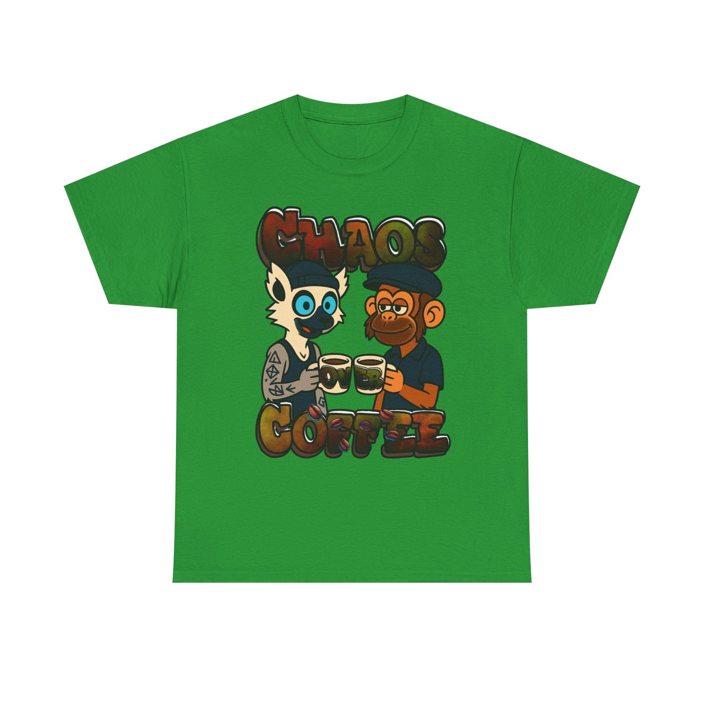 Chaos Over Coffee unisex Heavy Cotton Tee