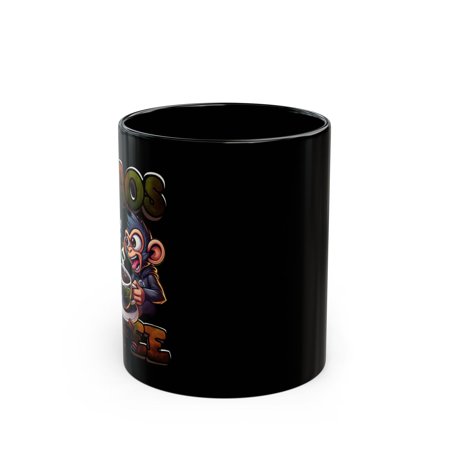Chaos Over Coffee Black Mug - Perfect Gift for Coffee Lovers