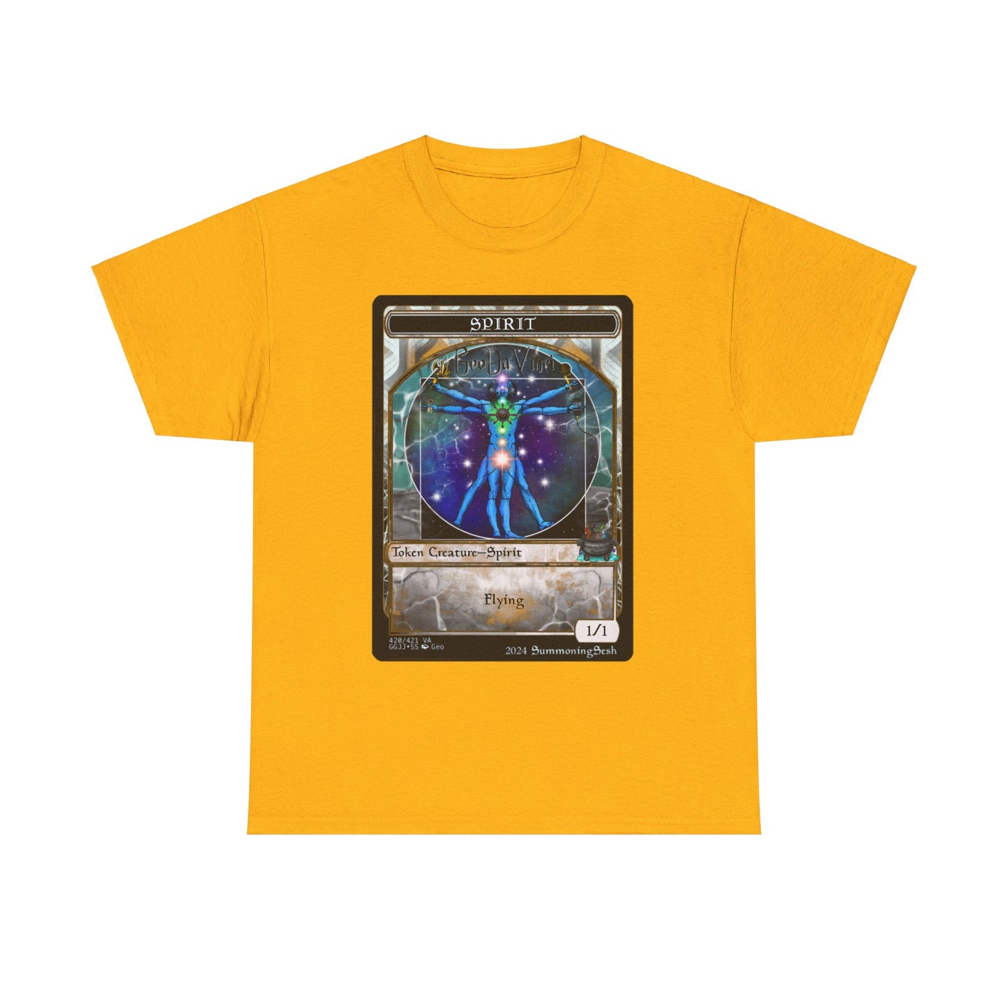 Geo DaVinci Spirit Token Unisex Heavy Cotton Tee