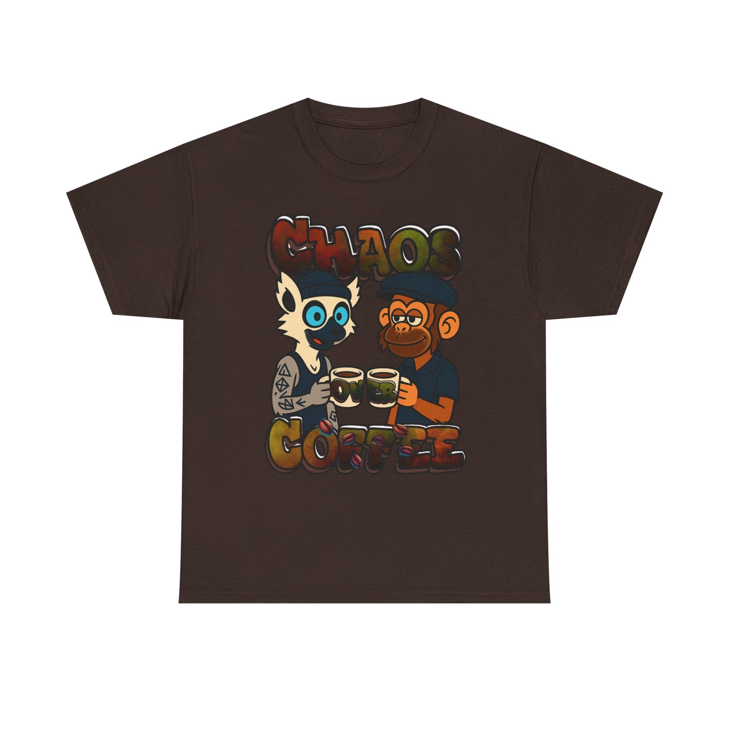 Chaos Over Coffee unisex Heavy Cotton Tee