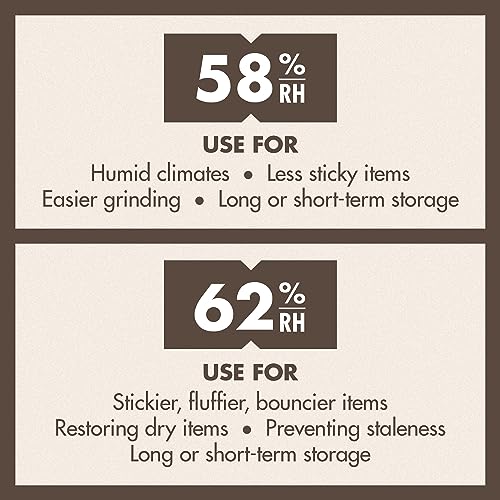 Boveda 58% Two-Way Humidity Control Packs For Storing ½ oz of Product – Size 4 – 10 Pack – Moisture Absorbers for Small Storage Containers – Humidifier Packs – Hydration Packets in Resealable Bag
