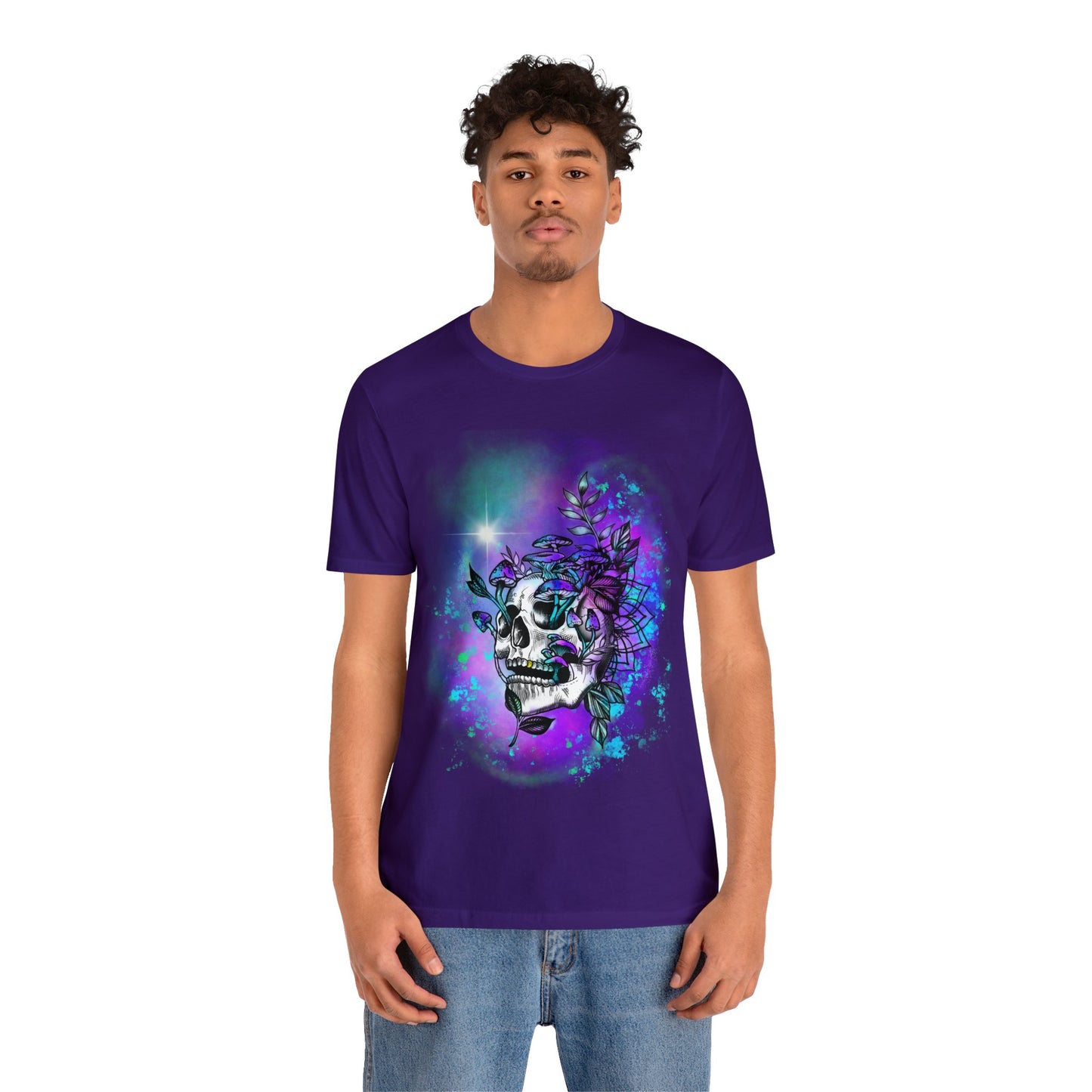 Inked Out Skull Shrooms, Unisex Jersey Short Sleeve Tee