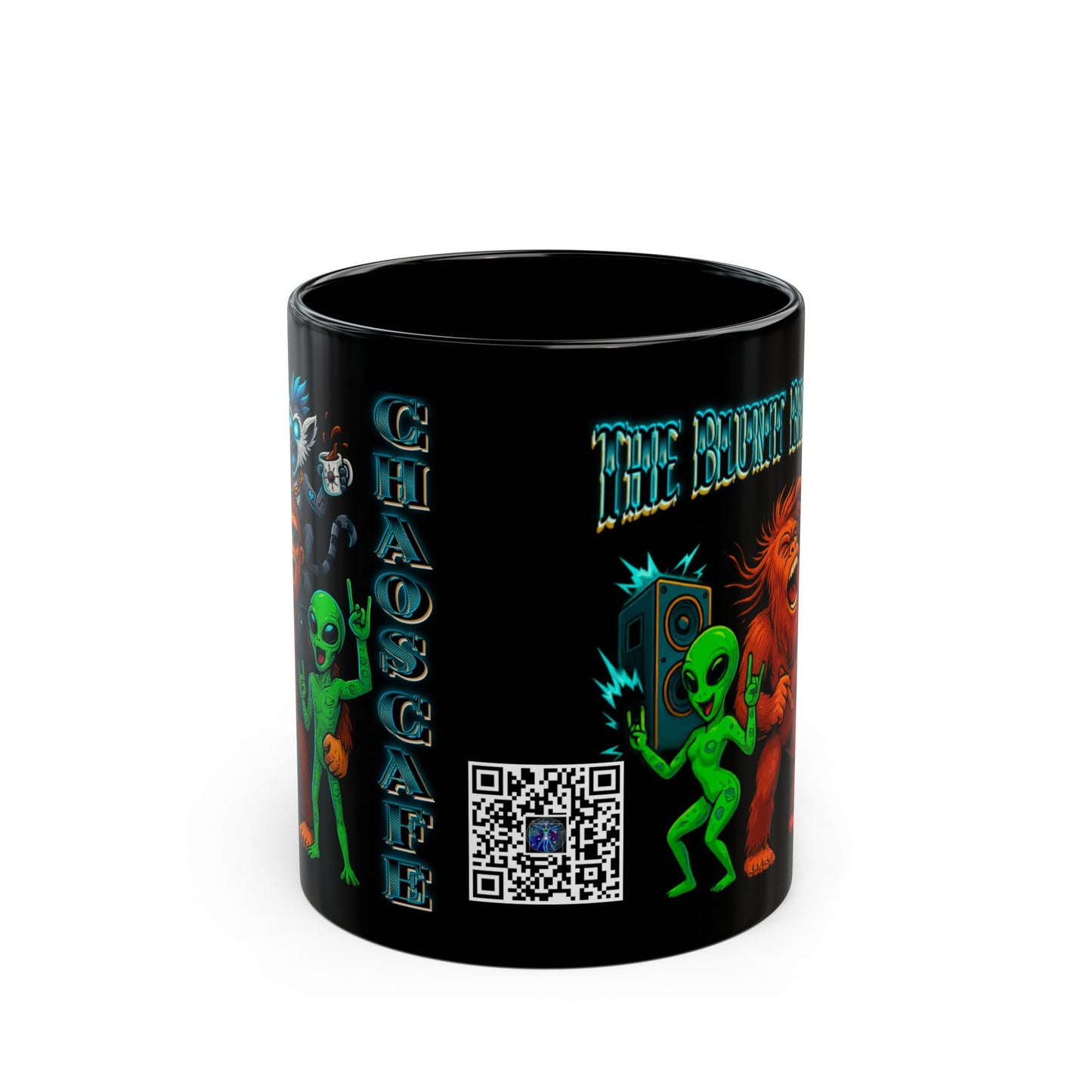 Morning Mayhem & the Blunt BreakDown Black Mug - Perfect Gift for Coffee Lovers