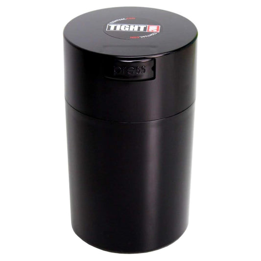 Tightvac 1 oz to 6 ounce - Patented Airtight Container | Multi-use Vacuum Container Works as Smell Proof Containers for Herbs and Dry Goods. Black