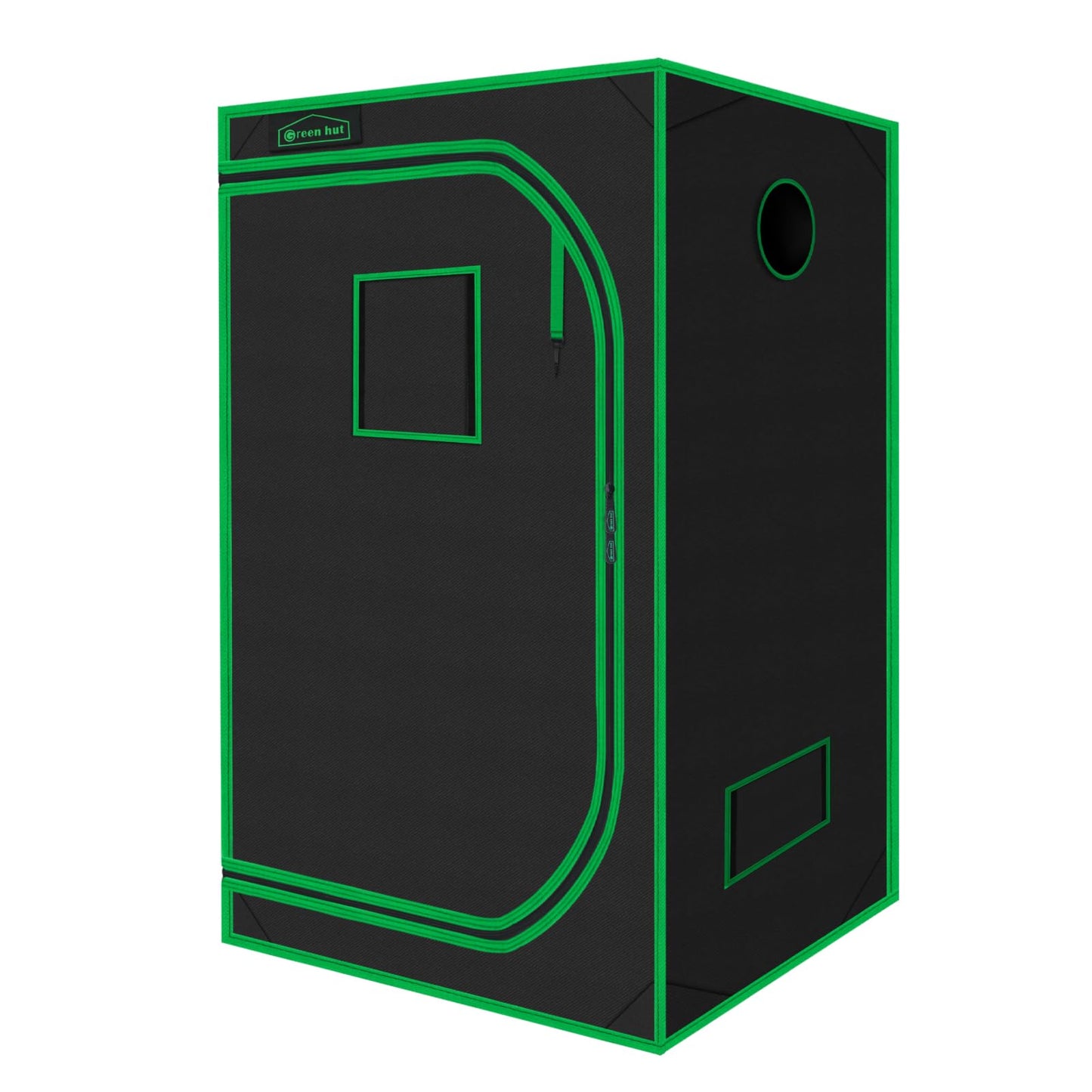 Green Hut Grow Tent for Plants Indoor 48"x48"x78" Mylar Hydroponic Grow Tents Indoor Grow Room for Plant Fruit Flower Veg with Observation Window & Removable Waterproof Floor Tray