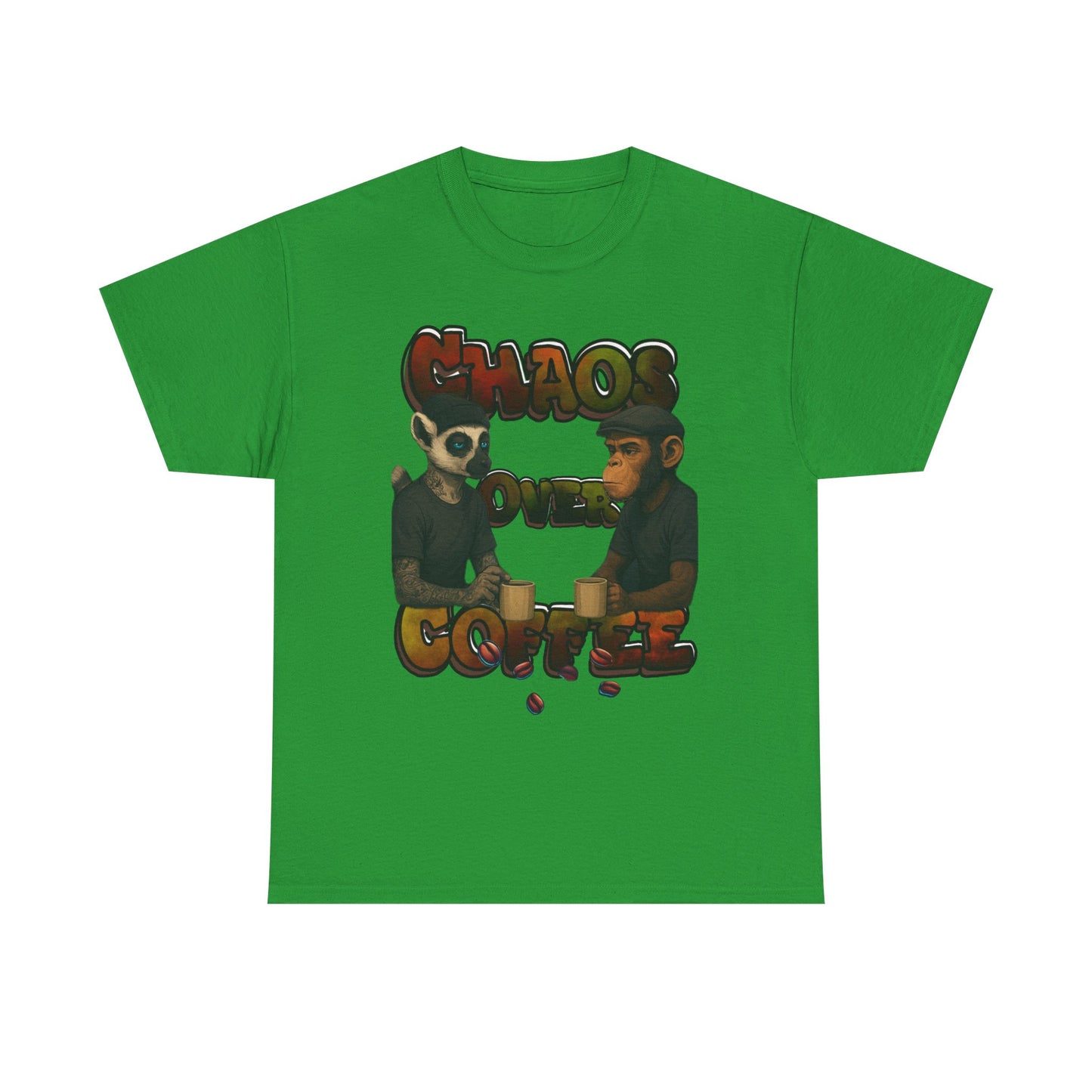 Chaos Over Coffee Heavy Cotton Tee