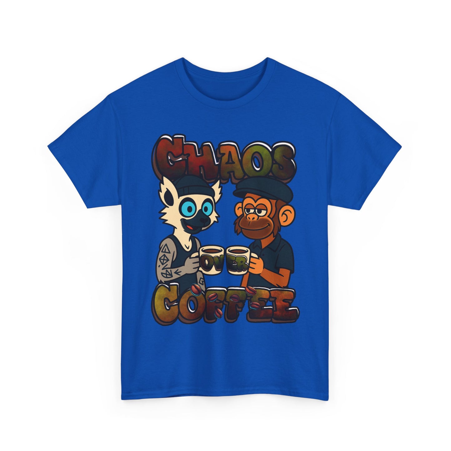 Chaos Over Coffee unisex Heavy Cotton Tee