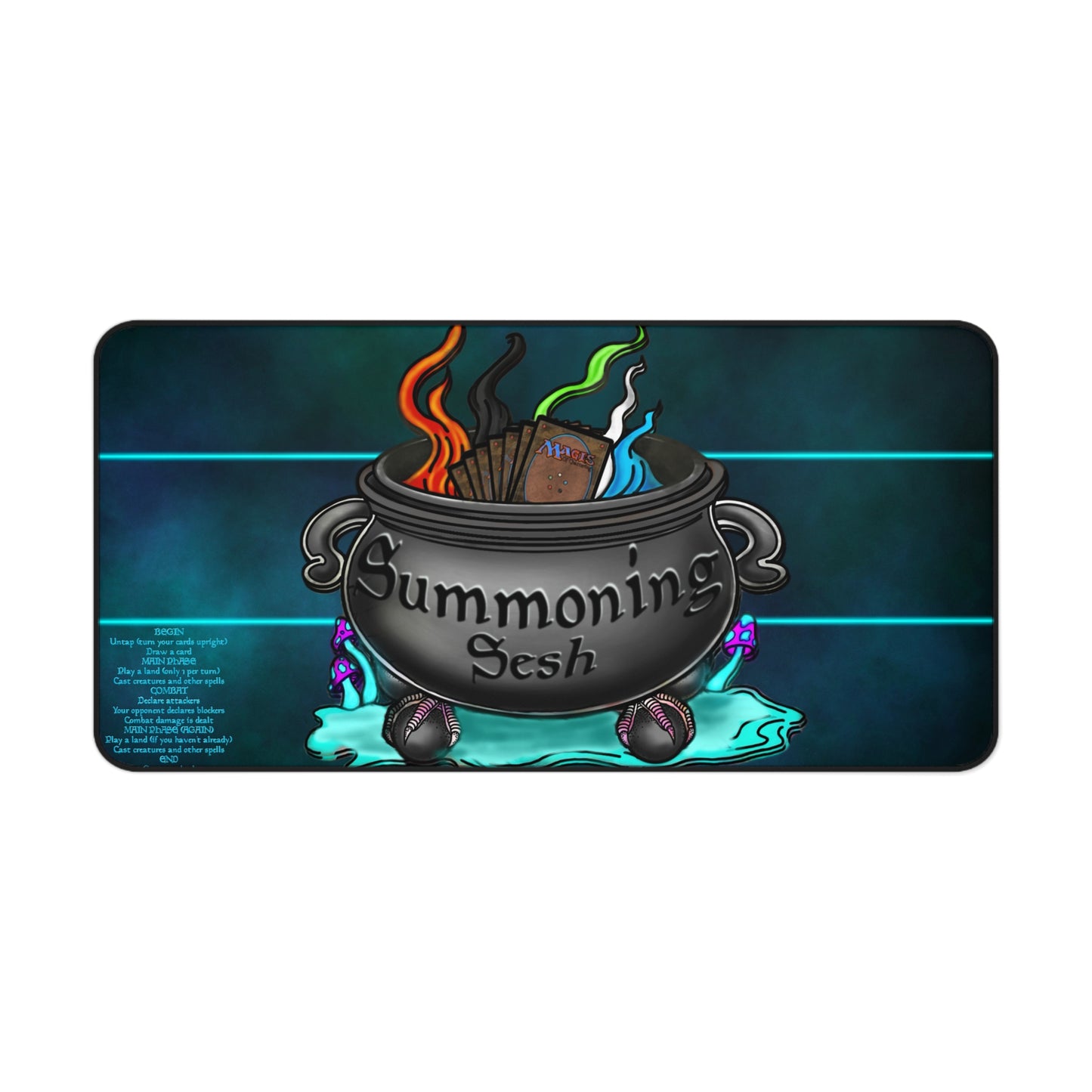 Summoning Sesh Cauldron Card Mat