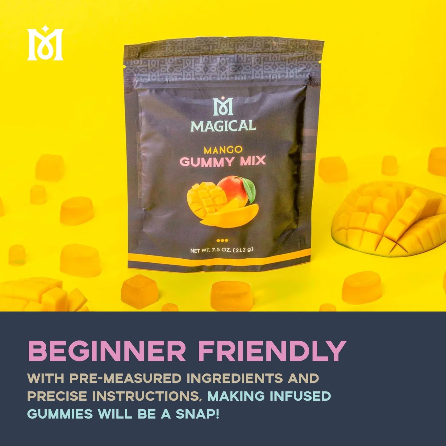 Magical Butter Machine Mango Gummy Mix - Easy & Mess-Free Precise Formulation, Multiple Uses, 7.5 Ounce (1 Pack)