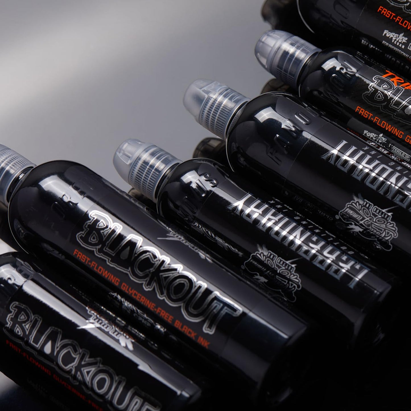 World Famous Tattoo Ink, Blackout Black Tattoo Ink - Professional Tattoo Ink with High Pigment Content - Skin-Safe Ink in Bold Shades - Vegan & Non-Toxic (8 oz)