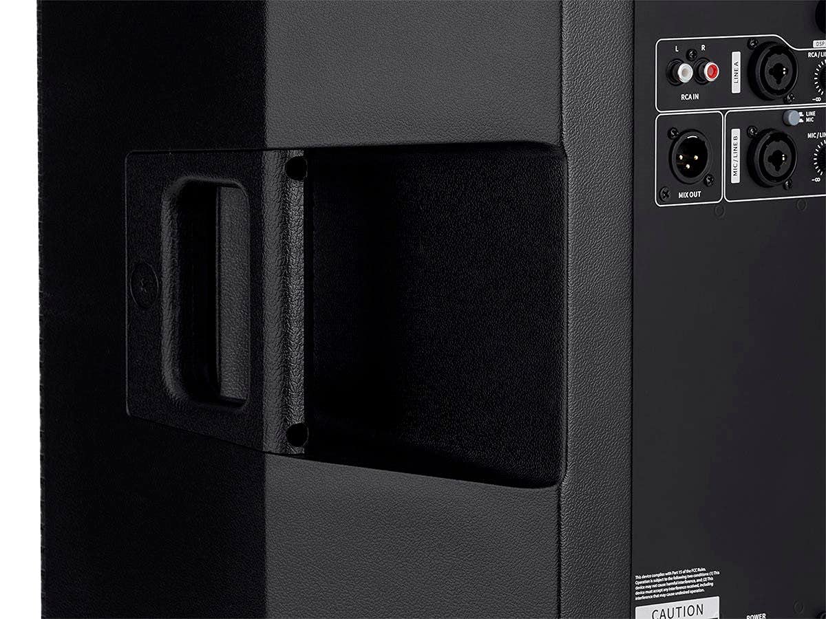 Monoprice Stage Right Series, 12-Inch Powered Speaker, 1200W, SRD212, Class D Amp, DSP, Bluetooth Streaming