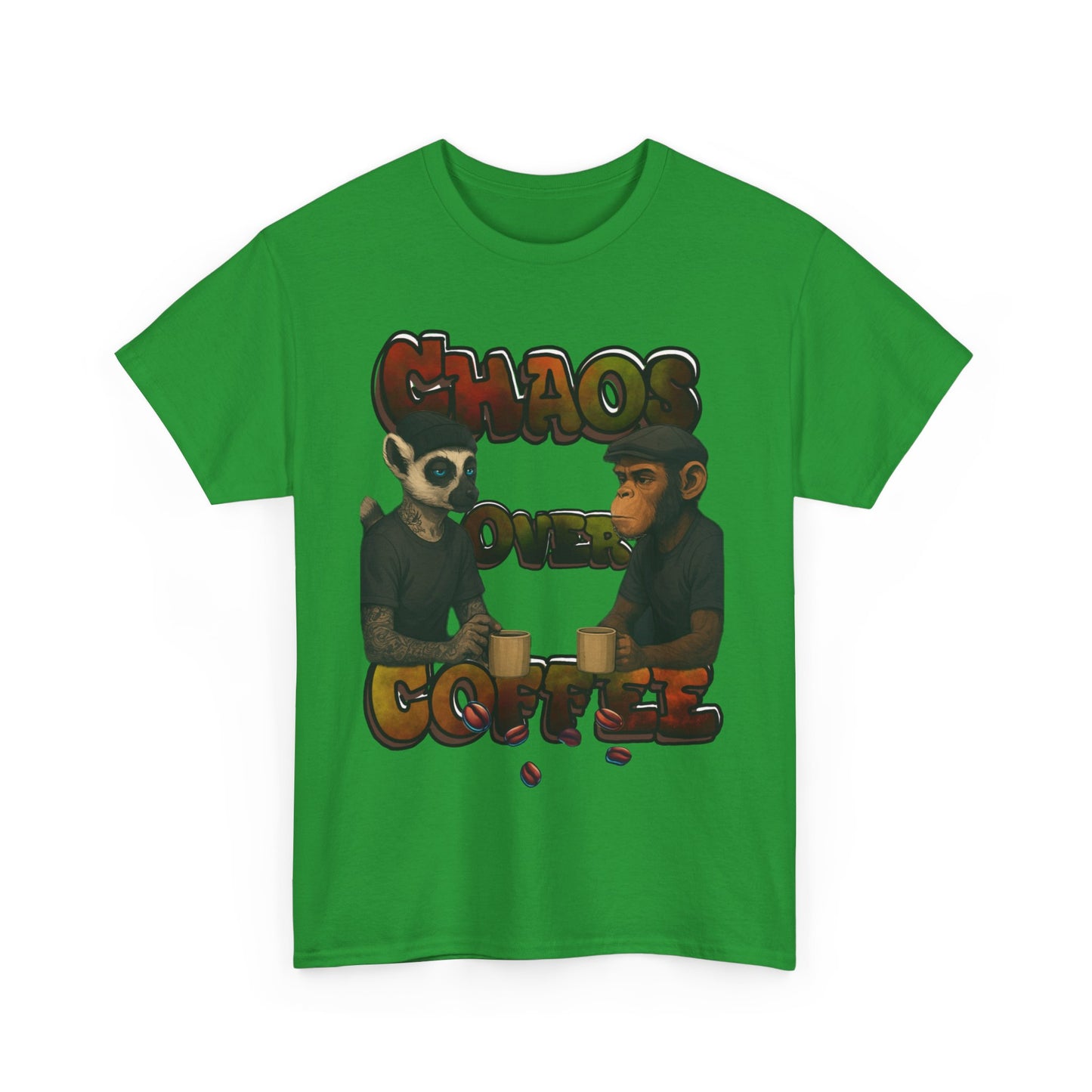 Chaos Over Coffee Heavy Cotton Tee