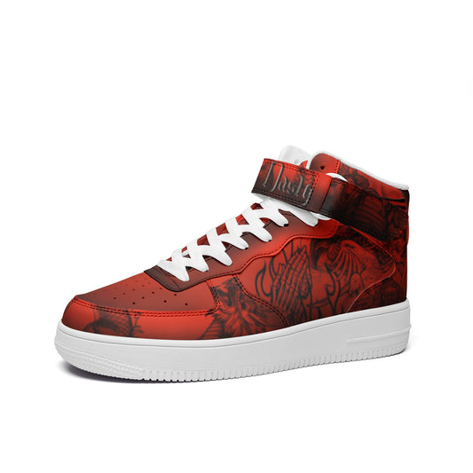 Chaotic Collective Nasty Dragons Unisex high Top Leather Sneakers