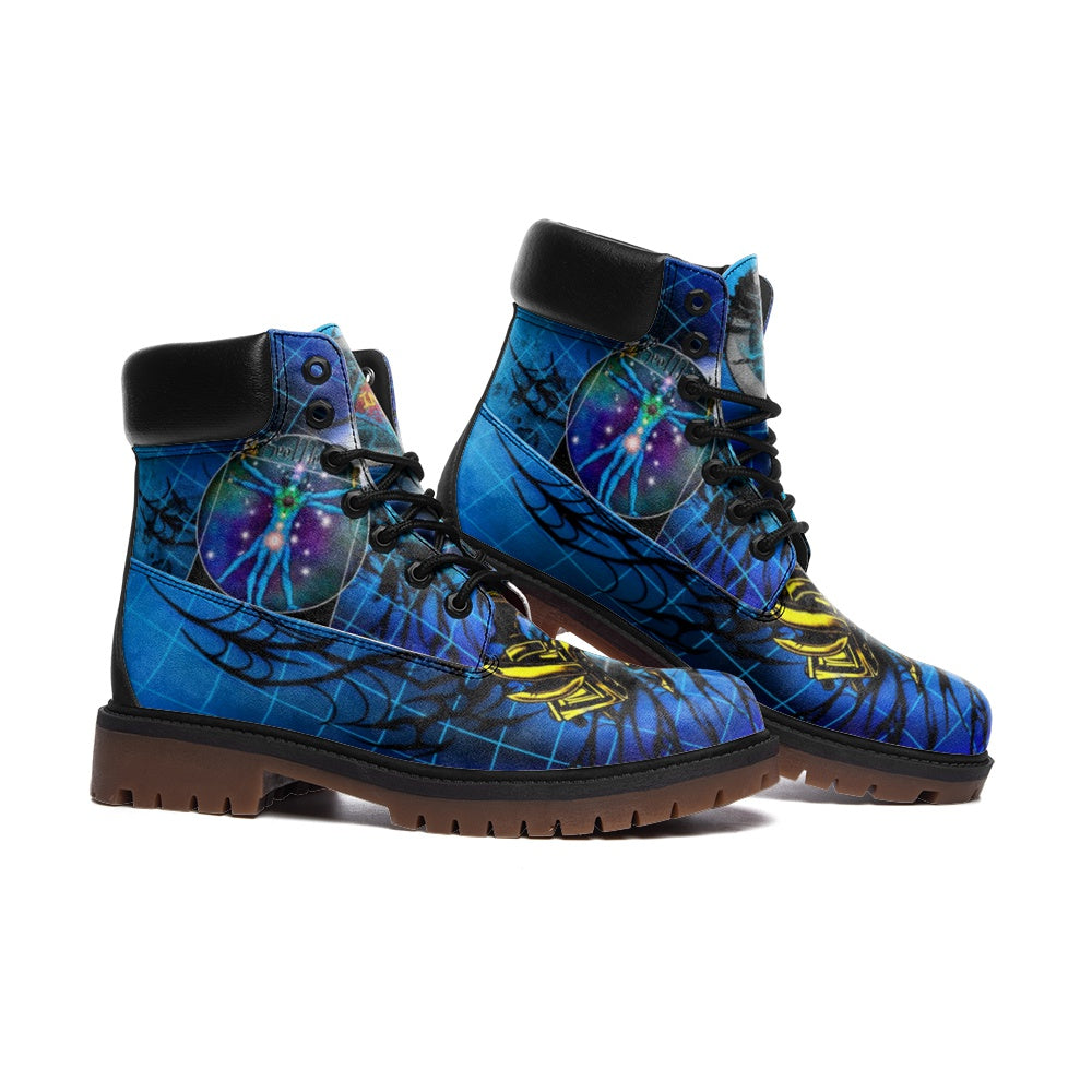 inked Out GeoMetriX Casual Leather Lightweight boots TB